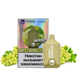 18-WAKA-Smash-6000-зелёный-виноград-green-grape-устройство-(waka-club.ru)