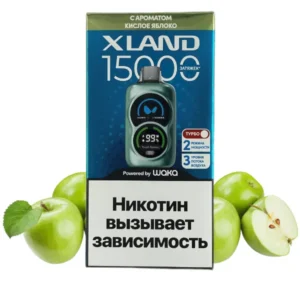 1-waka-xland-15000-кислое-яблоко-упаковка-спереди-(waka-club.ru)