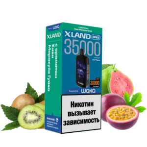 37-waka-xland-spike-35000-со-вкусом-киви-маракуйя-гуава-упаковка-вид-спереди-(waka-club.ru)